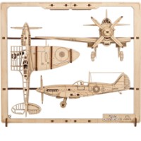 3D-puzzle UGears 2.5D Framed Fighter Plane 