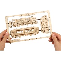 3D-puzzle UGears 2.5D Steam Express  imaginea #3 — magazin online Desire.md