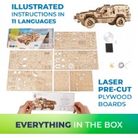 3D-puzzle UGears Dozor-B Combat Vehicle (70190) imaginea #3 — magazin online Desire.md
