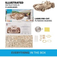 3D пазл UGears Drift Cobra Racing Car (UTG0088) фото №3 — интернет-магазин Desire.md