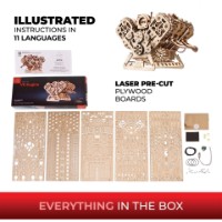 3D-puzzle UGears Engine Model Kit V8 (70264) imaginea #4 — magazin online Desire.md