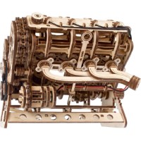 3D-puzzle UGears Engine Model Kit V8 (70264) imaginea #5 — magazin online Desire.md