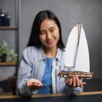 3D пазл UGears Mini Ocean Beauty Yacht (UTG0120) фото №4 — интернет-магазин Desire.md