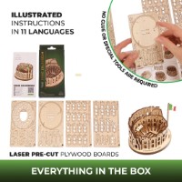 3D-puzzle UGears Mini Rome Colosseum (UTG0158) imaginea #6 — magazin online Desire.md