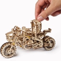 3D пазл UGears Motorcycle Scrambler UGR-10 With Sidecar (UTG0072) фото №5 — интернет-магазин Desire.md
