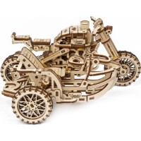 3D пазл UGears Motorcycle Scrambler UGR-10 With Sidecar (UTG0072) фото №6 — интернет-магазин Desire.md