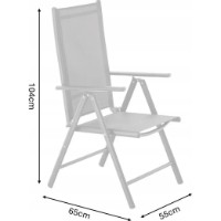 Fotoliu Scaun GardenLine Grey TIH3804 imaginea #3 — magazin online Desire.md