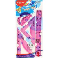Набор линеек Yalong Flexy 30cm Pink (YL88139)