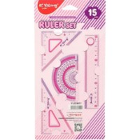 Набор линеек Yalong Ruler Set 4pcs Pink (YL233617 -15)