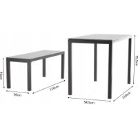 Set mobila de grădină Chomik 3pcs MEB0841 imaginea #2 — magazin online Desire.md