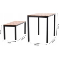 Set mobila de grădină Chomik 3pcs MEB0858 imaginea #3 — magazin online Desire.md