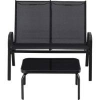 Set mobila de grădină Chomik 3pcs NEO6397 Black imaginea #6 — magazin online Desire.md