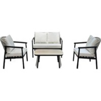 Набор садовой мебели Deco Eden 4pcs Grey/Dark Brown