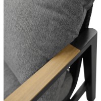 Set mobila de grădină Deco Kansas Grey/Black imaginea #4 — magazin online Desire.md