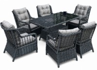 Set mobila de grădină Hola Alaska Antracit 0436082