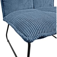 Fotoliu Deco Bronx Blue Velvet imaginea #4 — magazin online Desire.md