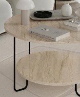 Măsuţă cafea Deco Corro Travertine imaginea #2 — magazin online Desire.md
