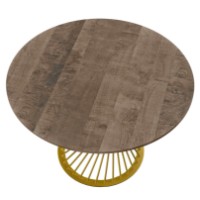 Masă pentru bucătărie Deco Felicia 100cm Colonial/Golden imaginea #3 — magazin online Desire.md