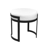 Taburet Deco Flo White imaginea #2 — magazin online Desire.md