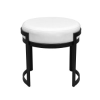 Taburet Deco Flo White imaginea #3 — magazin online Desire.md