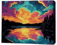 Tablou pe numere Brushme Закатная симфония 30x50cm (RMGB025FC)