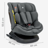 Scaun auto pentru copii Kikka Boo i-Defend Isofix Grey imaginea #3 — magazin online Desire.md