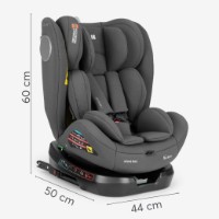 Scaun auto pentru copii Kikka Boo i-Moove 2 Dark Grey i-Size (31002100102) imaginea #3 — magazin online Desire.md