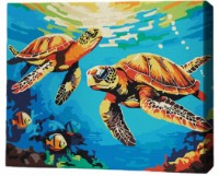 Tablou pe numere Brushme Морские черепахи 30x40cm (RMG0010FC)