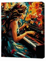Tablou pe numere Brushme Музыка души 30x40cm (RMGB027FC)