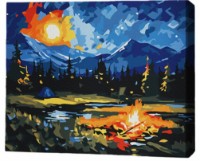 Tablou pe numere Brushme Ночь в горах 30x40cm (RMG0031FC)