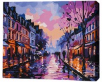 Tablou pe numere Brushme Огни вечернего Парижа 40x50cm (MG0002FC)