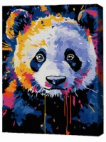 Картина по номерам Brushme Панда в красках 30x40cm (RMGB009FC)