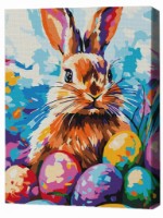 Tablou pe numere Brushme Пасхальный зайчик 30x40cm (RMG0041FC)