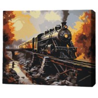 Tablou pe numere Brushme Поезд 40x50cm (MG0026FC)