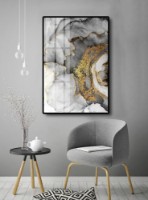 Pictură ArtShop Gray Gold Abstraction 50x75cm (PFLD16-M)