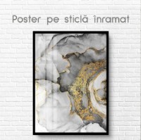 Pictură ArtShop Gray Gold Abstraction 60x90cm (PFLD16) imaginea #2 — magazin online Desire.md