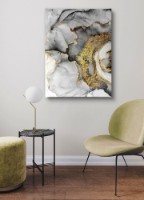 Pictură ArtShop Gray Gold Abstraction 60x90cm (PFLD16-P-L)