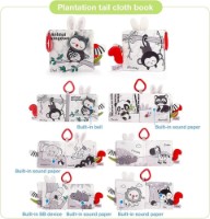 Carte educațională pentru copii Sensillo Owl Black/White 261 (Z-0371) imaginea #3 — magazin online Desire.md