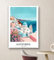 Pictură ArtShop Santorini: The Jewel of the Aegean Sea 30x45cm (PCM162-XL-PL)