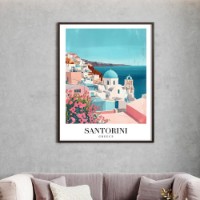 Pictură ArtShop Santorini: The Jewel of the Aegean Sea 50x75cm (PCM162-M-L)