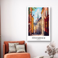Pictură ArtShop Stockholm: The City of Colors and History 30x45cm (PCM161-XL-PL)