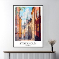 Pictură ArtShop Stockholm: The City of Colors and History 50x75cm (PCM161-M)