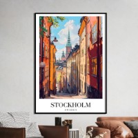 Pictură ArtShop Stockholm: The City of Colors and History 50x75cm (PCM161-M-L)