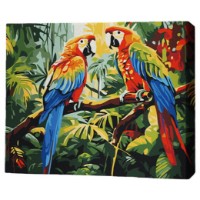 Tablou pe numere Brushme Разговор в джунглях 30x40cm (RMG0006FC)