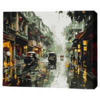 Tablou pe numere Brushme Ритм дождливого города 40x50cm (MG0006FC)