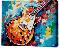 Tablou pe numere Brushme Рок-гитара 30x40cm (RMGB028FC)