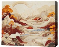 Tablou pe numere Brushme Сказочная долина 40x50cm (MG0007FC)