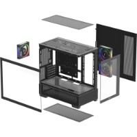 Carcasă Deepcool CG380 3F Black imaginea #5 — magazin online Desire.md