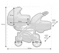 Carucior Babyactive 2in1 Trippy Silver imaginea #5 — magazin online Desire.md