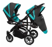 Carucior Babyactive 2in1 Twinni Tropic Green imaginea #2 — magazin online Desire.md